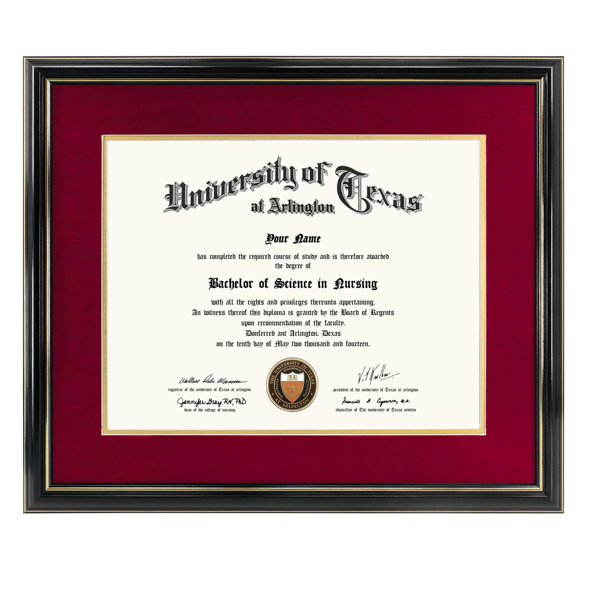 Amazon.com - GraduationMall 11x14 Diploma Frame with Red